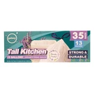 Galaxy 13 Gallons Drawstring Tall Kitchen Bag, Lavender Scent, 35 Count. Fixed Price $14.32.