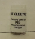 Feit Electric FS2/10 Fluorescent Starter With Condenser, 15 To 20. Fixed Price $5.89.