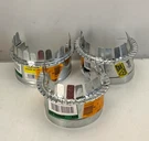 Lot 3 Master Flow Starting Collar Take Off Snap Together SCF4 Galvanized. Fixed Price $13.90.