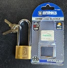 Brinks 40MM Solid Brass Keyed Padlock With 2.5 Shackle New (1D). Fixed Price $19.98.