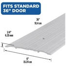 Commercial Aluminum Saddle Threshold - 36" Silver. Fixed Price $66.99.