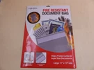 Vista Crest 46984 Fire Resistant Document Bag 11" X 15". Fixed Price $29.99.