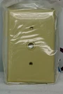 Leviton PJ11-I Lot Of (5) Ivory Gang Telephone Wallplate **new In Bag**. Fixed Price $14.95.