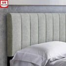 Durable Adjustable Upholstered Headboard Easy Assembly Bed Frame Wall Mount New. Fixed Price $179.44.