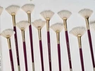One Plaid Robert Butler Paint Brush 1251A Fan #4 Natural Bristles. Fixed Price $9.99.
