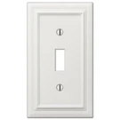 Amerelle Switch Plate Continental White Metal Toggle Outlet Gfi Covers. Fixed Price $8.99.