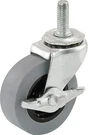 Shepherd Hardware 3259 2-1/2" Threaded Stem Tpr Caster With Brake, 90-LB Load.... Fixed Price $16.03.