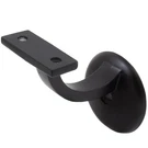 Heavy-duty Round Aluminum Handrail Bracket -matte Black. Fixed Price $12.30.