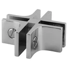 Crl E414A Chrome Anodized Aluminum 4-WAY 90 Degree Glass Connector. Fixed Price $24.80.