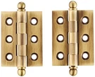 Deltana CH2015U5 In. X 1.5 Solid Brass Cabinet Hinge W Ball Tips - Pair (s. Fixed Price $35.75.