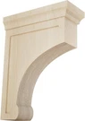 Ekena Millwork Gomez Bracket, 2.5" X 6" 8", Rubberwood. Fixed Price $18.27.