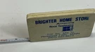 Vintage Pocket Measuring Tape Brighter Home Store Minn Advertising 72" Long. Fixed Price $18.18.