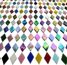 Magic 530 Piece Iridescent Mosaic Tiles Glass Diamond Shapes Rainbow For Crafts. Fixed Price $19.70.