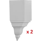 X2 Inside Corner For Moulding Profiles Less Than 3-1/8" & 3-7/8" MIC03X03BI. Fixed Price $10.94.
