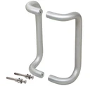 Crl L10" Clear Anodized Offset Back-to-back Door Pull Handles. Fixed Price $124.81.
