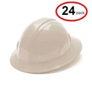 Pyramex HP24110 4-POINT Ratchet Suspension Full Brim Hard Hat, White (24PACK). Fixed Price $244.08.