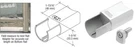 Crl CR15BAPS 316 Polished Stainless Crs Adaptor For Level Bottom Rails. Fixed Price $113.92.