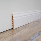 White Baseboard Molding Trim 8-PACK, 56"X3.2", Easy Glue Installation. Fixed Price $85.99.