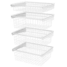 Closetmaid Steel System Kit Wide Mesh White 4-DRAWER 21 In. X 27. Fixed Price $117.10.