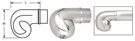 Crl HR15EPS Polished Stainless End Scroll For 1-1/2" Tubing. Fixed Price $45.75.