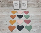 Leather Heart - Winjeto *12 Pieces* Cute Corner Page Colors. Fixed Price $15.95.