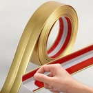 Coengwui L-shaped Corner Guards, Peel And Stick 16.4FT X 0.8IN, Matte Gold. Fixed Price $16.17.