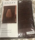 New Achim Home Furnishings 6PCS Halley Window Curtains, 56-INCH By 84-INCH Choco. Fixed Price $22.00.