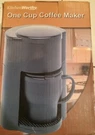 New Kitchen Worthy One Cup Coffee Maker. Fixed Price $25.99.