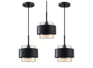 Dolaimy 3-PACK Modern Industrial Farmhouse Pendant Light Black Amber Glass. Fixed Price $58.41.