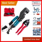 Custom Hydraulic Cable Railing Crimping Tool With Wire Cutter CR12 - Blue Finish. Fixed Price $94.90.