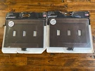 2 Oil Rubbed Bronze Triple Toggle Light Switch Wallplate No Visible Screws Usa. Fixed Price $18.95.