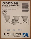 Kichler 6323NI Dover 22.5" Brushed Nickel 3-LIGHT Vanity Replacement Parts Shade. Fixed Price $49.95.