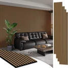 Smartstandard 4 Pack 105.9" X 12.6" Wood Slat Wall Panels, Classic Oak. Fixed Price $218.66.