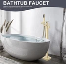 Senlesen Bathroom Filler Faucet Floor Mounted Bathtub Shower Waterfal. Fixed Price $109.99.