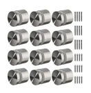 (12) Lukloy SS316 Heavy Duty Glass Railing Standoff Hardware For Balcony Stairs. Fixed Price $99.99.
