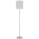 Cal Lighting 62.5 In. Height Painted Silver Standard Floor Lamp With Linen Shade. Fixed Price $64.99.