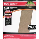 Gator Blade Multi-surface 9 In. X 11 100 Grit Medium Sandpaper (25-PACK). Fixed Price $11.78.