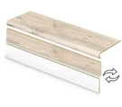2 Pack Cap Tread Vinyl Overlay Stair & Reversible Riser Kit Navarra Mapl. Fixed Price $99.99.