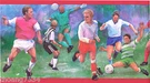 Sport Men Boy Soccer Players Red Wallpaper Border. Fixed Price $31.99.