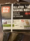 New Grip Rite 3" X .120", 21-DEGREE Plastic Strip Round Head Nails, GR408HG. Fixed Price $119.99.