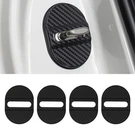 Hhzl 4PCS Carbon Fiber Door Lock Latches Cover, Strike Rust Black. Fixed Price $13.29.