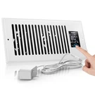 4" X 10" Smart Vent Air Booster Register Fan With Humidity Temeperature Senso.... Fixed Price $37.03.