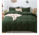 Moomee Bedding Duvet Cover Set 100% Washed Cotton Linen King. Fixed Price $35.00.