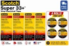 Scotch 3M Super 33+ Vinyl Electrical Tape, Boxes (40 Rolls) Free Gift. Fixed Price $119.99.