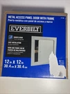 Everbilt Metal Access Panel Door With Frame, X 12", New Nib. Fixed Price $29.99.