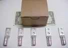 Box Of T&b Solid Copper 1/0 Electrical Cable Lugs Wire 54859BEPH Telecom Tin. Fixed Price $15.99.