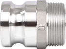 2 Pcs Aluminum Camlock & Groove Hose Fittings Male Adapter. Fixed Price $21.95.