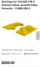 Checkers End Caps YJ3-225-Y/B 3-CHANNEL Yellow Jacketcable Protector YJ3EB-225-Y. Fixed Price $100.00.