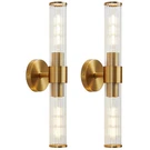 Bathroom Vanity Light Fixtures 20 Inch Threaded Glass Pack Gold Vaziden Down. Fixed Price $179.99.