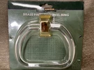 Kmart Home Essentials Brass Finished Towel Ring Vintage Old Stock. Fixed Price $9.99.